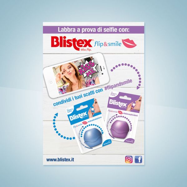 Campagna stampa Blistex Flip&Smile