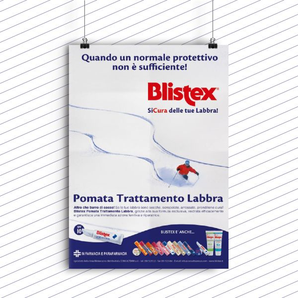 Campagna stampa Blistex pomata trattamento labbra