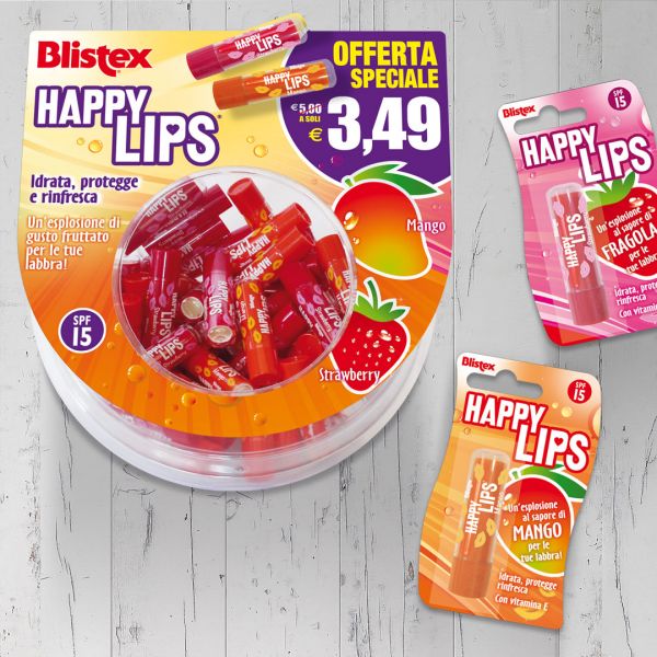 Espositore bolla Blistex Happy Lips