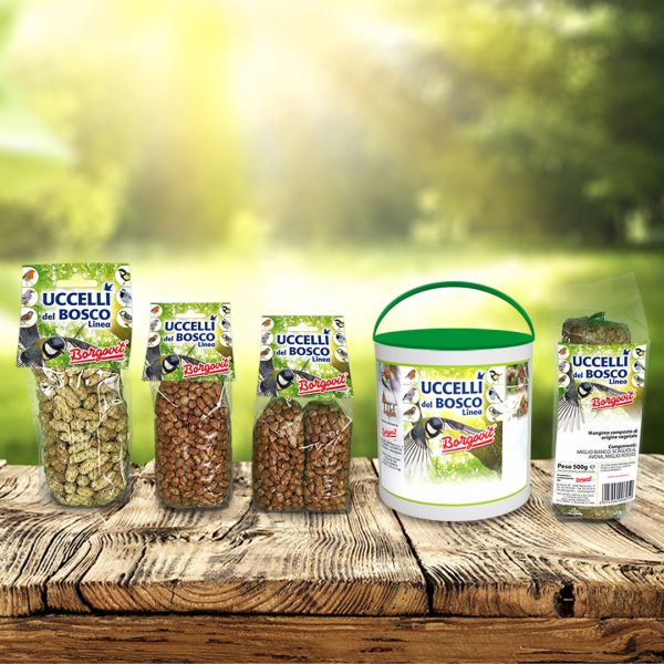 Packaging mangimi Uccelli del Bosco