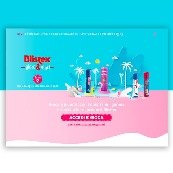 Piattaforma Concorso a premi Blistex Gioca & Vinci