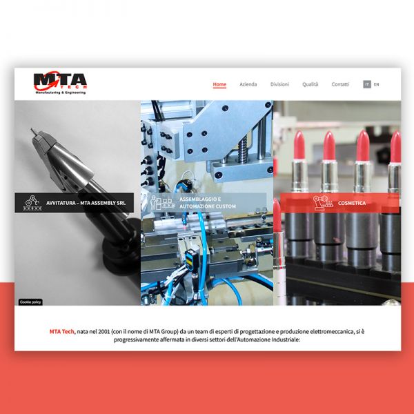 Sito web MTA Tech